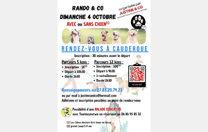canimarche au profit de Justine &amp;co